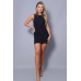 Sexy, Sleeveless Ruching All Over Mini Dress