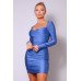 Sweetheart Pleated Front Sexy Mini Dress
