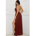 Glitter Fabric Sweetheart Surplice Maxi Dress