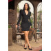 Long Sleeve Overlay Detailed Fashion Dress