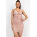 Front Ruched Mini Dress