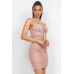 Front Ruched Mini Dress