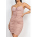 Front Ruched Mini Dress