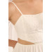 A Sheer, Chiffon Floral Lace Maxi Dress