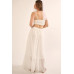 A Sheer, Chiffon Floral Lace Maxi Dress