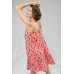 Floral Printed Wool Peach Cami Dress