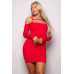 Long Sleeve Cuff Front Strap Mini Dress