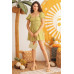 Light Green Woven Puff Short Sleeve Open Back Flare Mini Dress