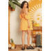 Mango Cotton Cold Shoulder Puff Short Sleeve Mini Dress