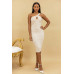 Eyelet With Stud Detailed Fashion Dress