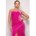 Strapless Sweetheart Maxi Velvet Dress