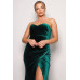 Strapless Sweetheart Maxi Velvet Dress