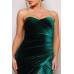 Strapless Sweetheart Maxi Velvet Dress