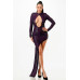 Night Dress With Unbalanced Skirt