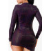 Night Dress With Unbalanced Skirt