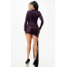 Night Dress With Unbalanced Skirt