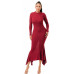 Soft Faux Wool Long Dress