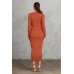 Ribbed Midi Dress