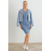 Ribbed Crew Neck Long Sleeve Mini Dress