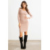 Ribbed Crew Neck Long Sleeve Mini Dress