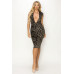 Sexy Deep V Neck Sleeveless Short Dress