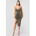 Metallic Glitter Sweetheart Dress