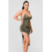 Metallic Glitter Sweetheart Dress