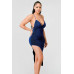 Metallic Glitter Sweetheart Dress