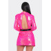 Pearl Belted Sequin Blazer Mini Dress