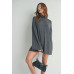 Bell Sleeve Turtle Neck Dress