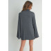 Bell Sleeve Turtle Neck Dress
