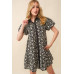 Jacquard Floral Baby Doll Dress