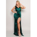 Sleeveless Deep V Low Back Bow Maxi Dress