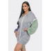 Detachable Zipper Mini Dress