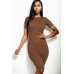 Ribbed Bodycon Midi Dress