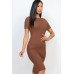 Ribbed Bodycon Midi Dress