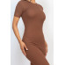 Ribbed Bodycon Midi Dress