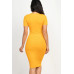 Ribbed Bodycon Midi Dress