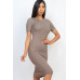 Ribbed Bodycon Midi Dress