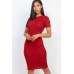 Ribbed Bodycon Midi Dress