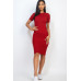 Ribbed Bodycon Midi Dress