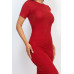 Ribbed Bodycon Midi Dress