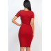 Ribbed Bodycon Midi Dress