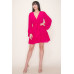 Chiffon Long Sleeve Ruffled Tie Waist Skater Dress