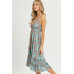 Halter Paisley Border Dress