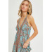 Halter Paisley Border Dress