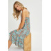Halter Paisley Border Dress