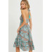 Halter Paisley Border Dress