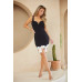 Blk N Wht Combination Bow Bottom Dress