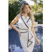 Black N White Color Block Fashion Dress